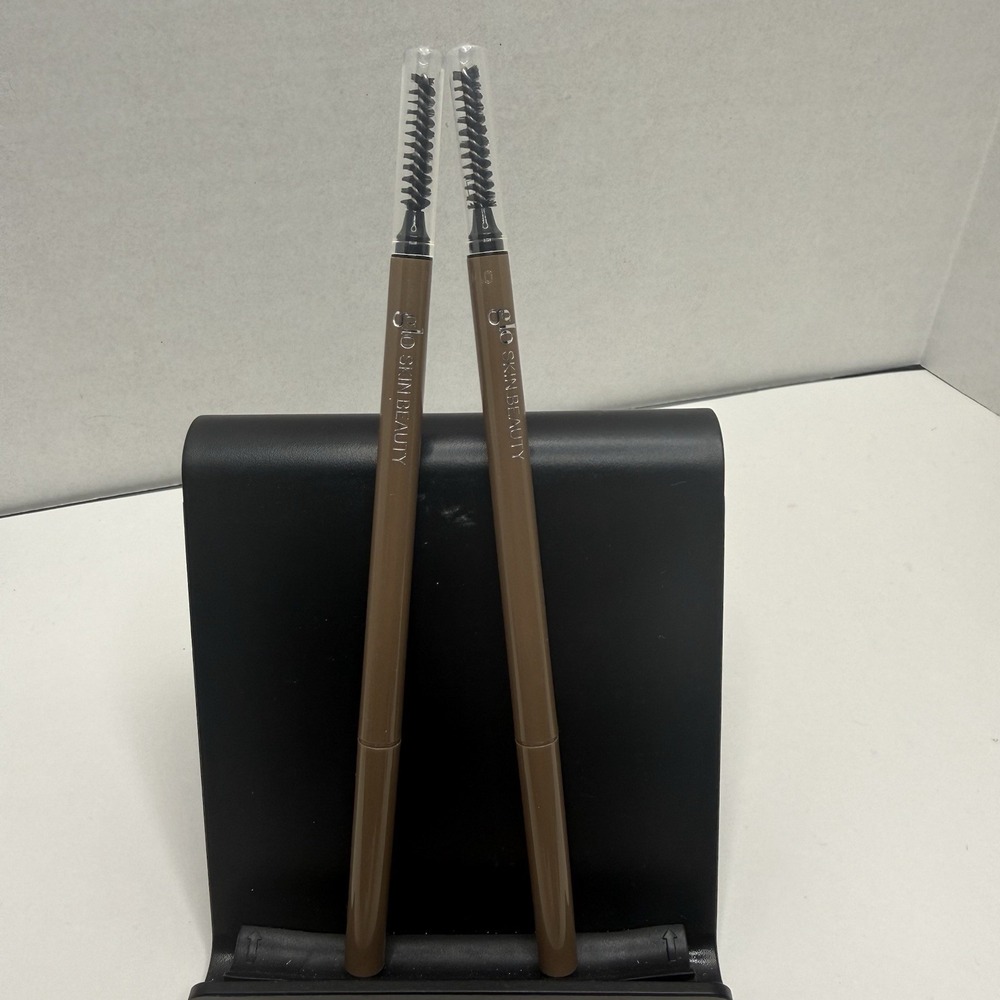 Glo Skin Beauty Precise Micro Browliner Ash 2pc Set New No Box